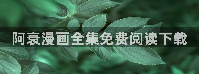 香蕉漫画免费在线观看：阿衰漫画全集免费阅读下载